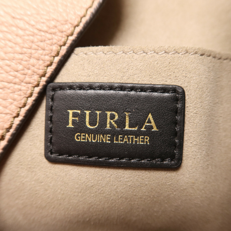 Furla 牛皮皮革Shoulder Bag金扣手挽肩背兩用袋-5