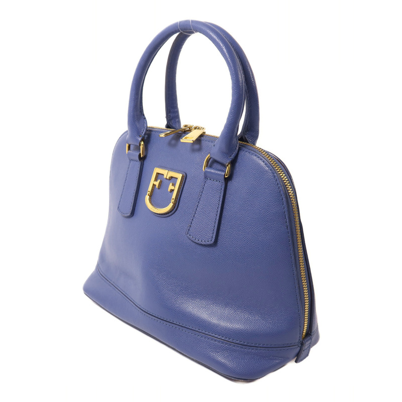 Furla 牛皮皮革2 way Shoulder金扣手挽肩背兩用袋-2