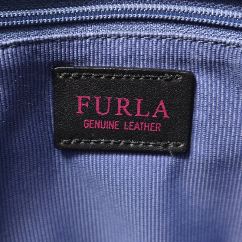 Furla 牛皮皮革2 way Shoulder金扣手挽肩背兩用袋-6