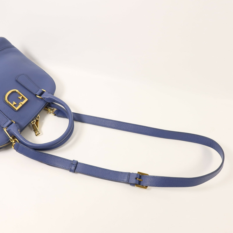 Furla 牛皮皮革2 way Shoulder金扣手挽肩背兩用袋-9
