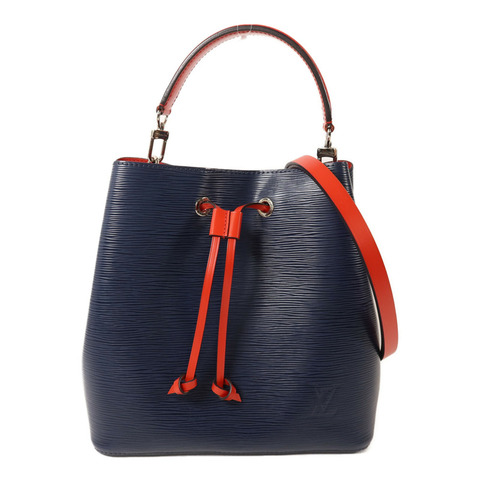 LOUIS VUITTON Epi NeoNoe MM銀扣手挽肩背兩用袋