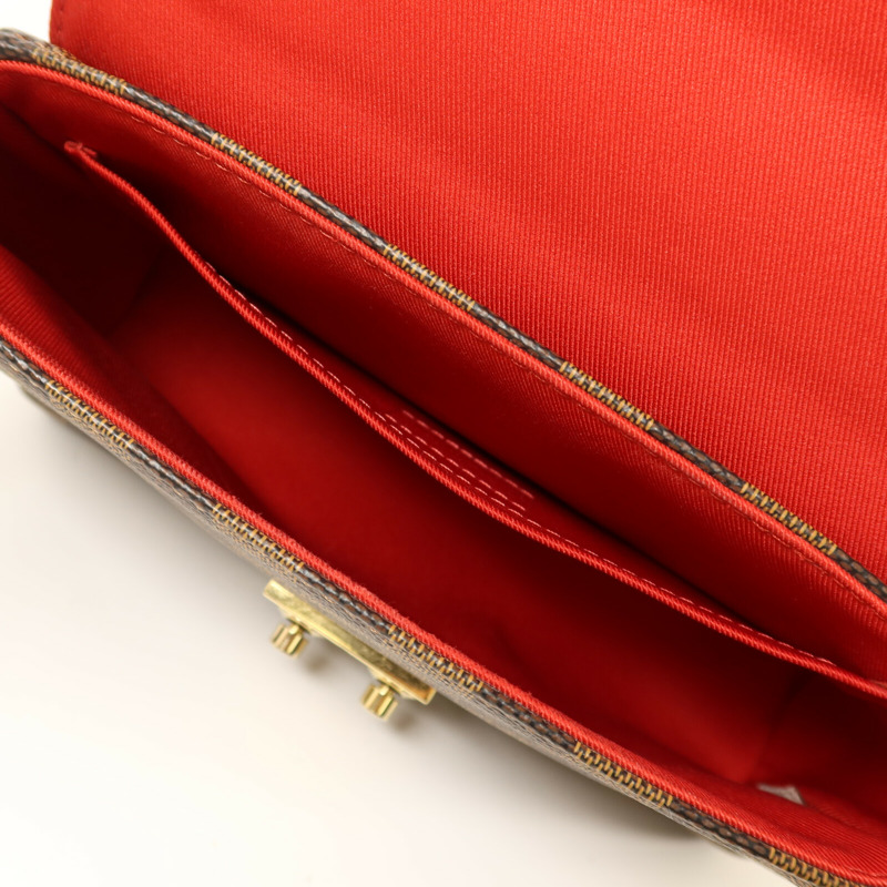 LOUIS VUITTON Damier Croisette金扣手挽肩背兩用袋-4