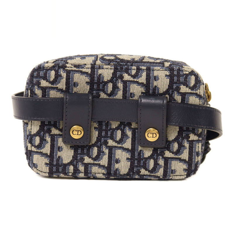 Dior 帆布Oblique Belt Bag金扣腰包-1