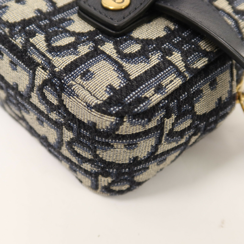 Dior 帆布Oblique Belt Bag金扣腰包-12