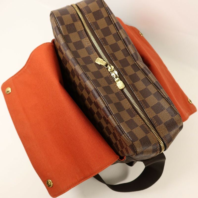 LOUIS VUITTON Damier Naviglio金扣肩背袋-4