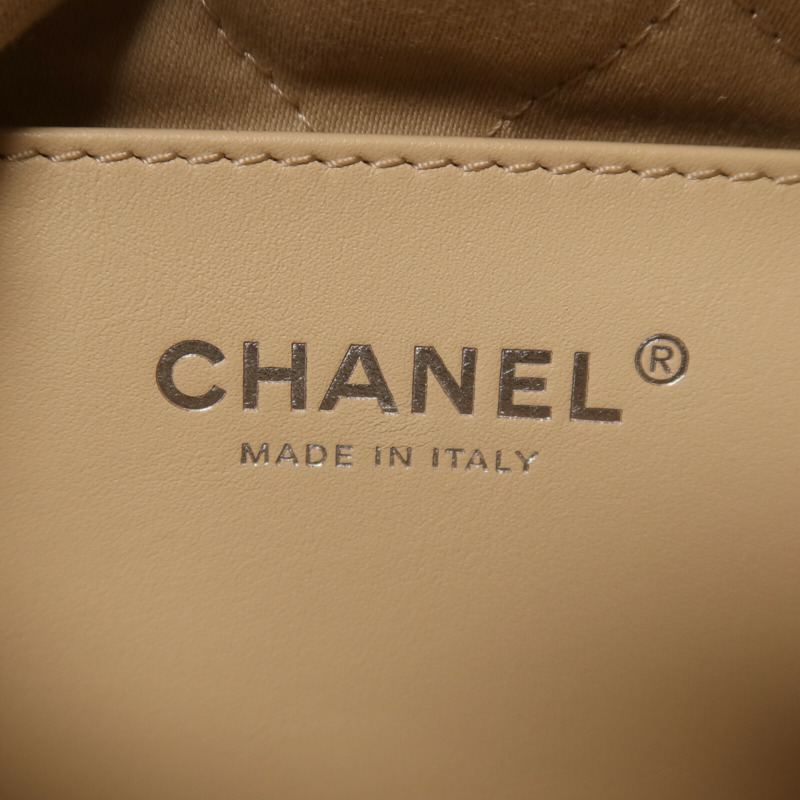 CHANEL 牛皮皮革Chanel 22 Mini鏈帶手挽肩背兩用袋-5