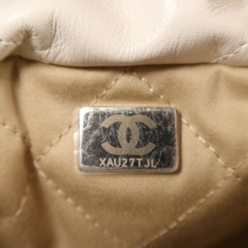 CHANEL 牛皮皮革Chanel 22 Mini鏈帶手挽肩背兩用袋-6