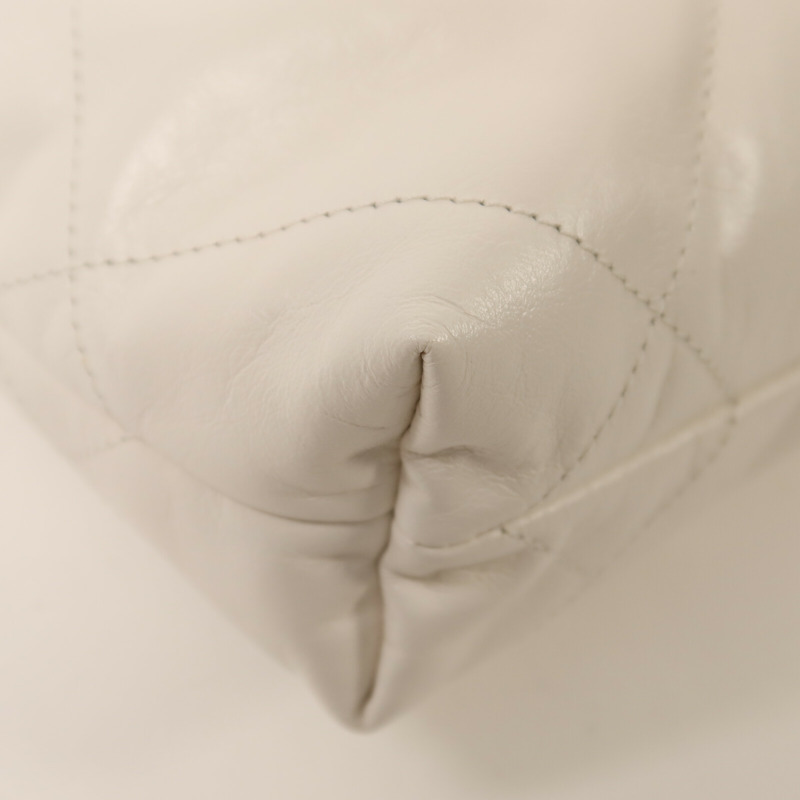 CHANEL 牛皮皮革Chanel 22 Mini鏈帶手挽肩背兩用袋-11