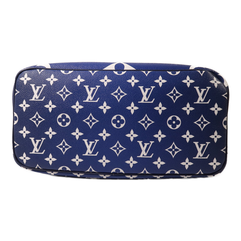LOUIS VUITTON Monogram Escale Neverfull MM銀扣手挽袋-3