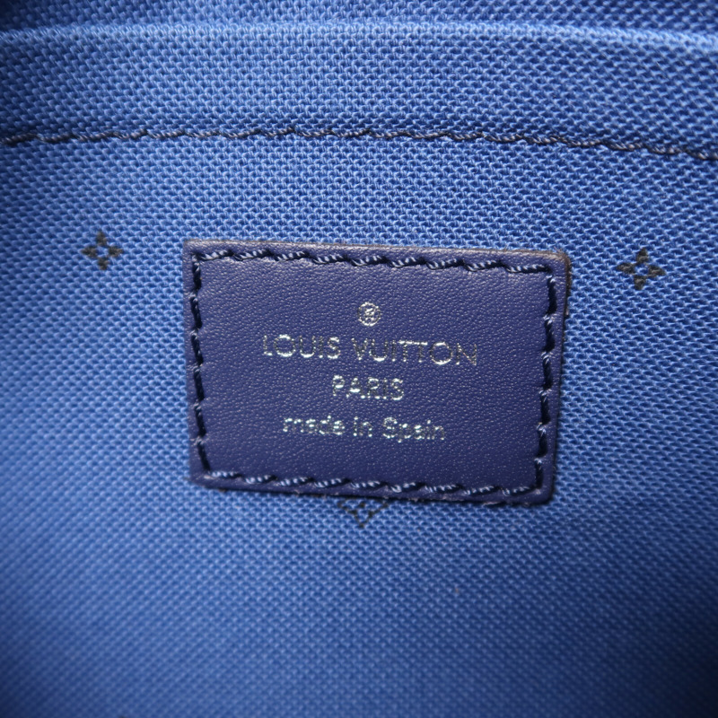 LOUIS VUITTON Monogram Escale Neverfull MM銀扣手挽袋-18