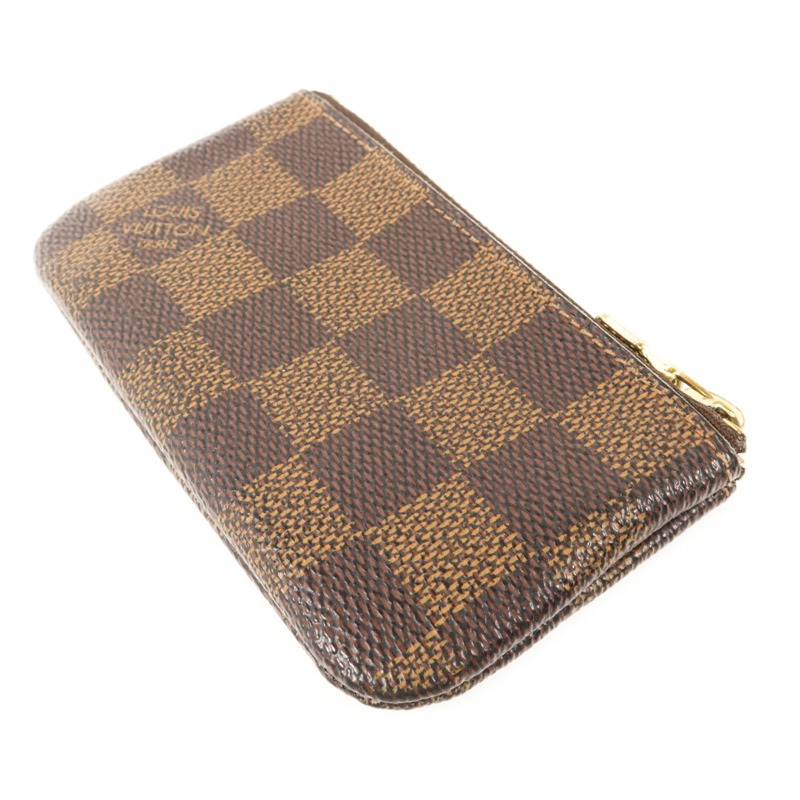 LOUIS VUITTON Damier Pochette Cles金扣零錢包-3