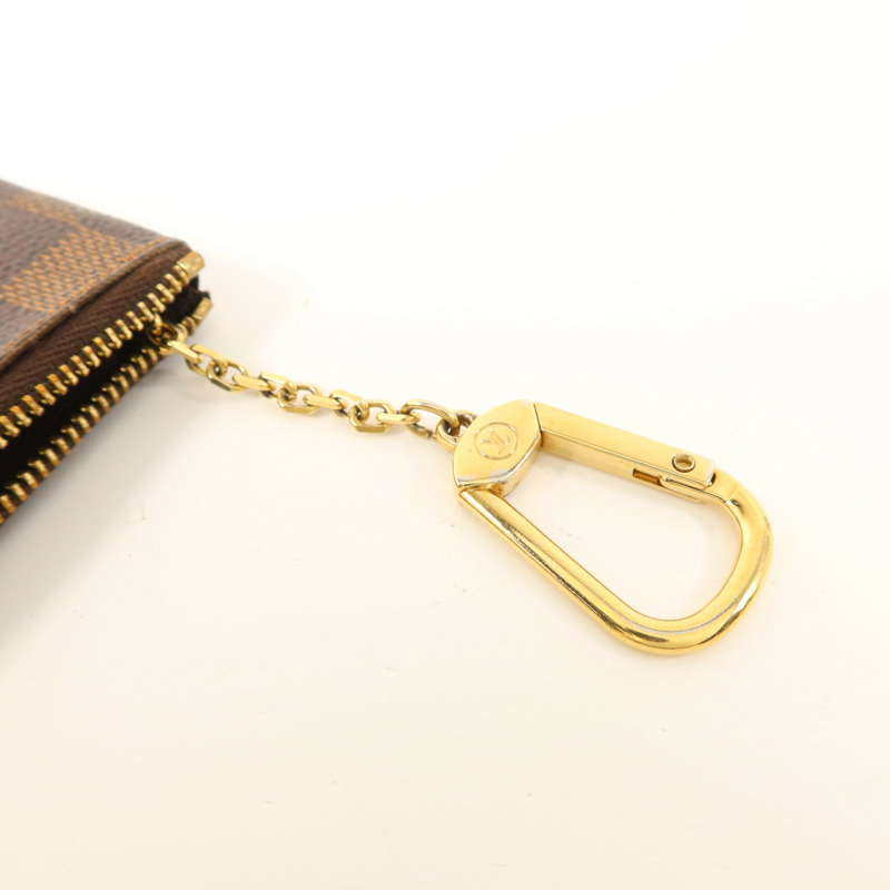 LOUIS VUITTON Damier Pochette Cles金扣零錢包-7