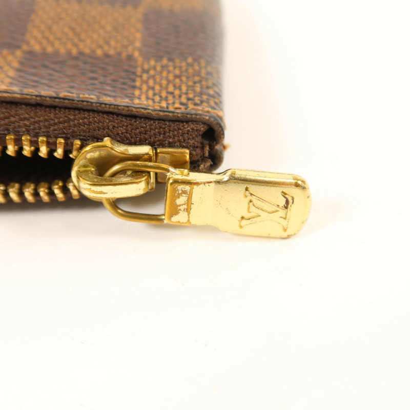 LOUIS VUITTON Damier Pochette Cles金扣零錢包-8