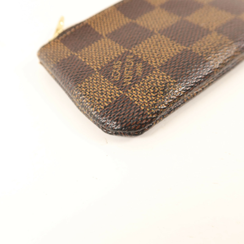 LOUIS VUITTON Damier Pochette Cles金扣零錢包-10