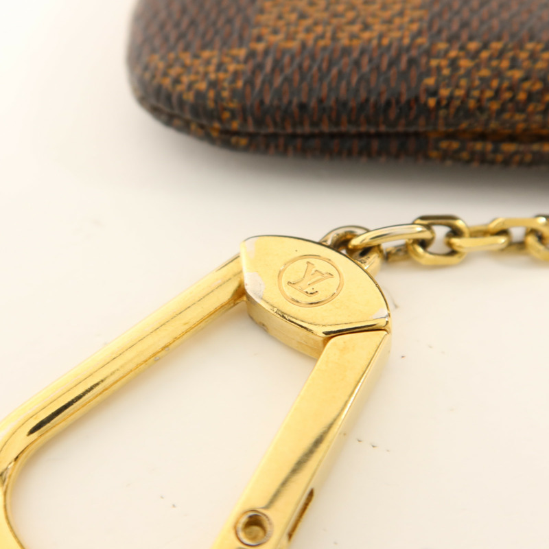 LOUIS VUITTON Damier Pochette Cles金扣零錢包-13
