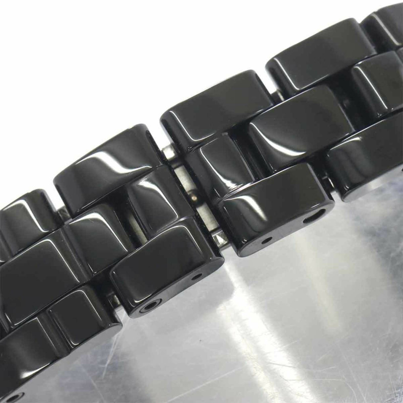 香奈兒 J12 29毫米 H2571 鑲鑽錶圈女錶 黑色陶瓷 8P 石英錶-4