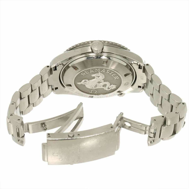 歐米茄海馬系列海洋宇宙2200 50男士腕錶，日期顯示，黑色，自動機械機芯-2