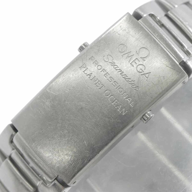 歐米茄海馬系列海洋宇宙2200 50男士腕錶，日期顯示，黑色，自動機械機芯-4