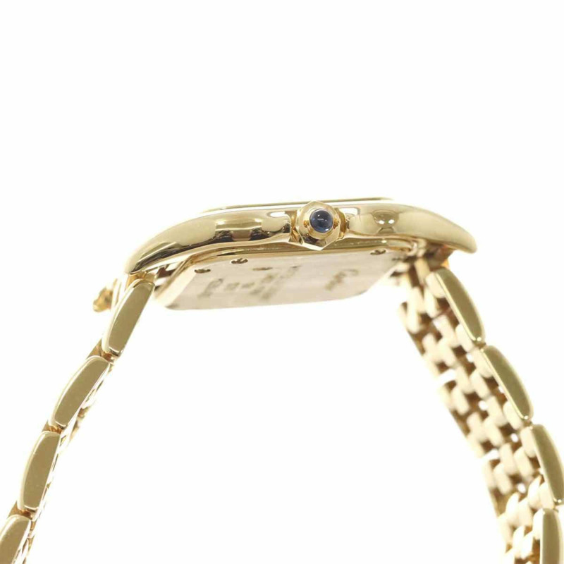 卡地亞 Panthère SM W25022B9 女士腕錶，象牙色，18K黃金，實心石英錶-4