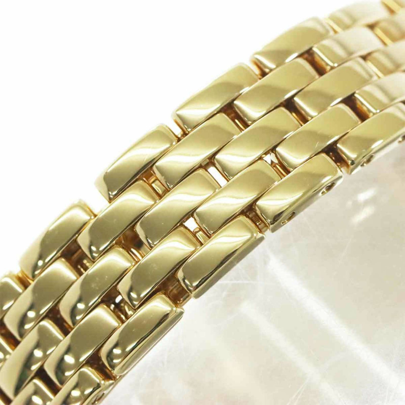 卡地亞 Panthère SM W25022B9 女士腕錶，象牙色，18K黃金，實心石英錶-5