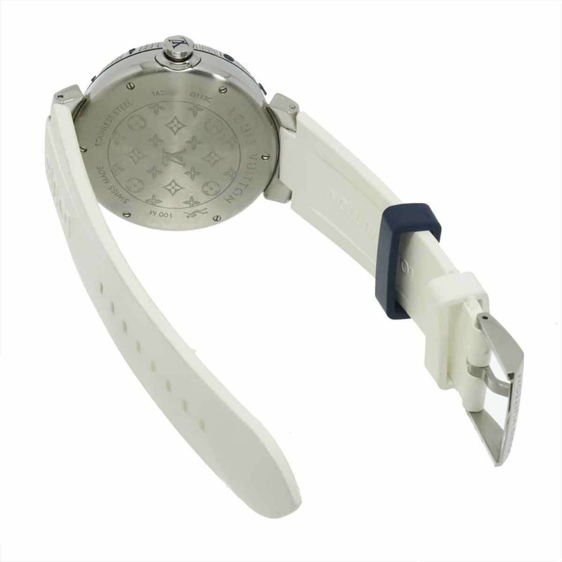 路易威登 Tambour Diving Q113C 男士腕錶 鑽石日期顯示 白色 自動上鍊-2