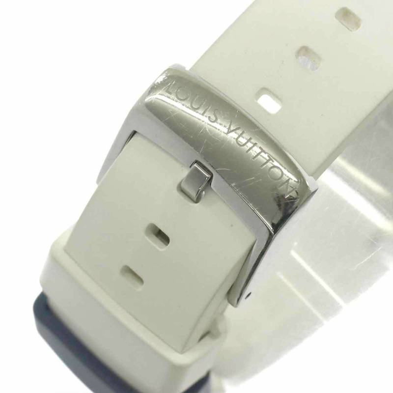 路易威登 Tambour Diving Q113C 男士腕錶 鑽石日期顯示 白色 自動上鍊-4