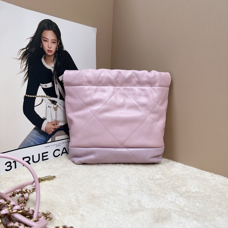 Chanel 香奈兒 24S 22bag 垃圾袋 mini 粉色拼紫色-1