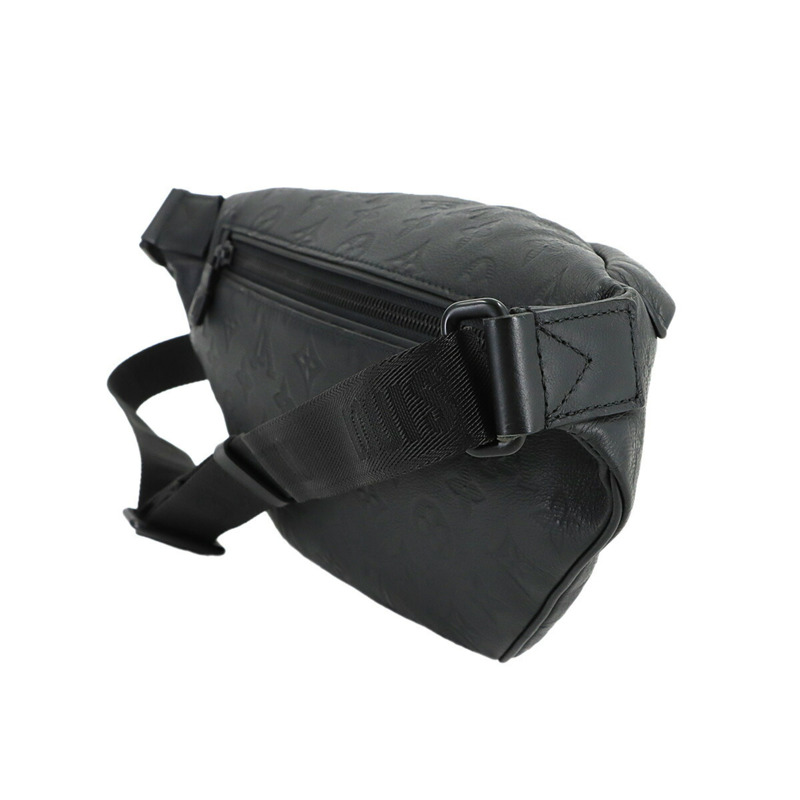 路易威登 Monogram Shadow Discovery 腰包 PM 手提包 黑色皮革 黑色五金 M46036 腰包-1