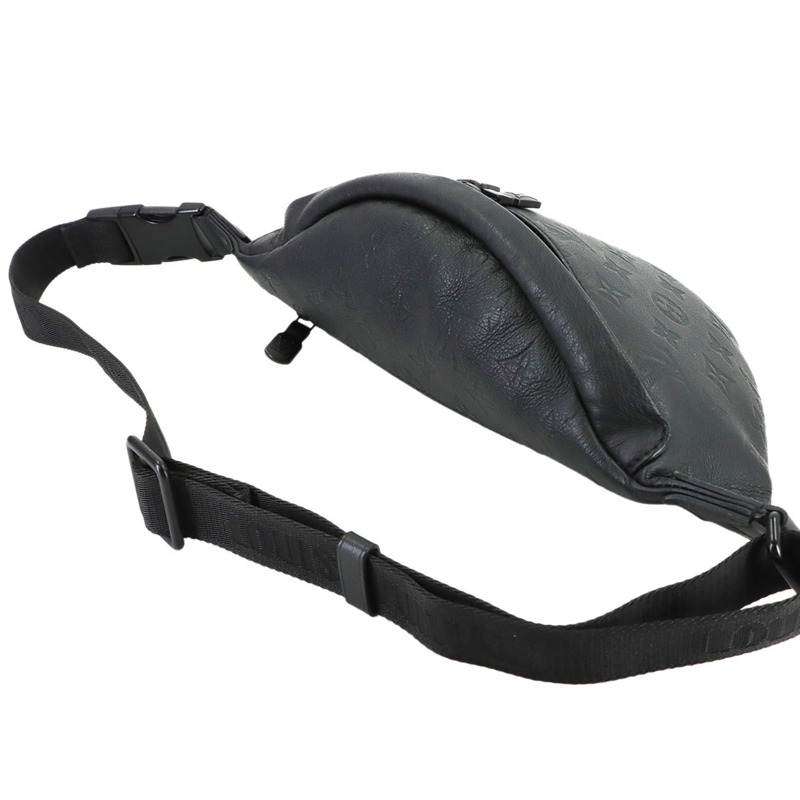 路易威登 Monogram Shadow Discovery 腰包 PM 手提包 黑色皮革 黑色五金 M46036 腰包-3