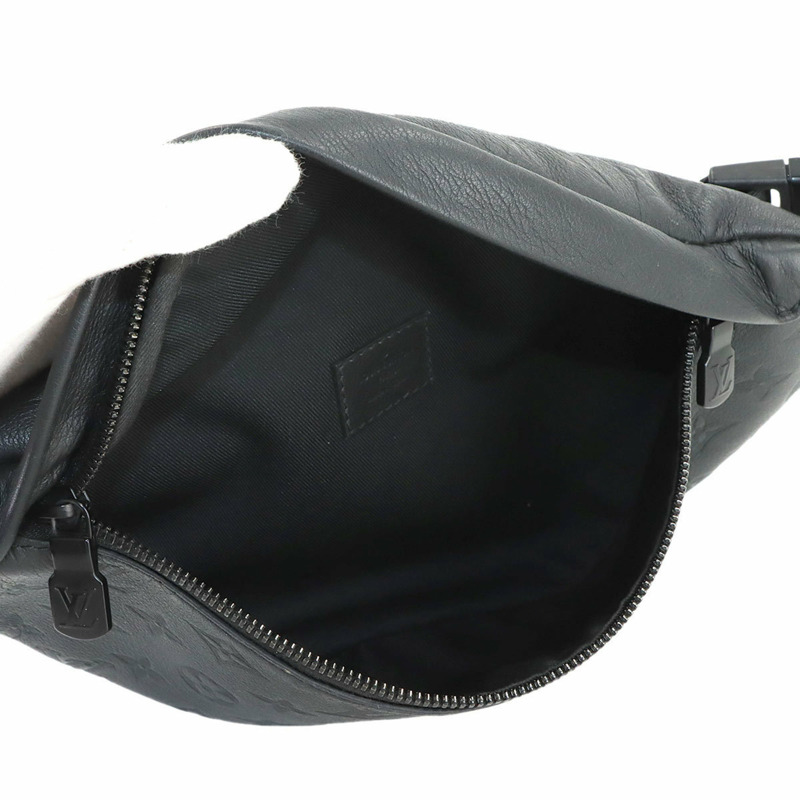 路易威登 Monogram Shadow Discovery 腰包 PM 手提包 黑色皮革 黑色五金 M46036 腰包-4