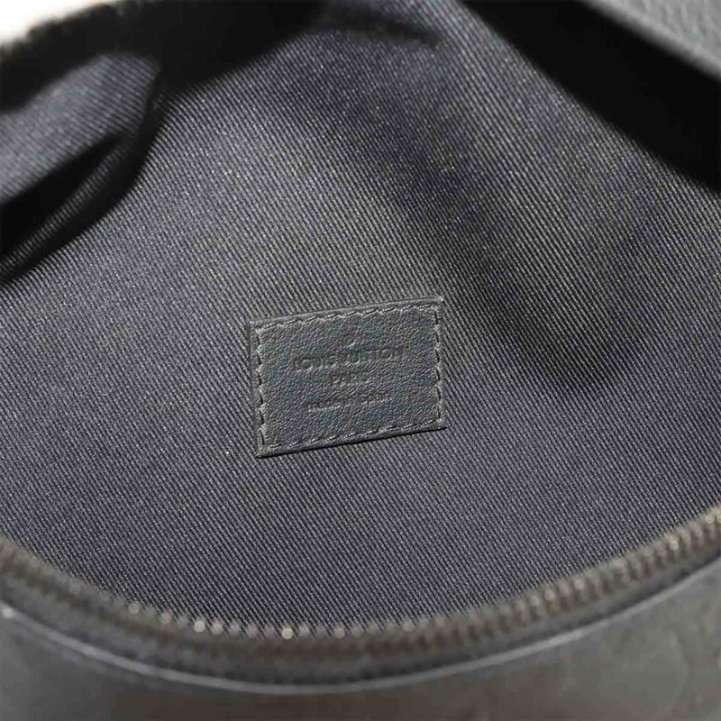 路易威登 Monogram Shadow Discovery 腰包 PM 手提包 黑色皮革 黑色五金 M46036 腰包-5