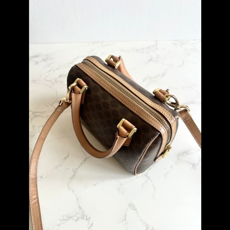 【LA LUNE】中古包 Celine迷你老花波士頓小包 斜背包 側背包 單肩包 二手包-3