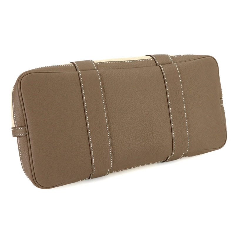 愛馬仕 Garden 36 PM 手提包,Toile Military Negonda Beton Etoupe,Z 印記。-3