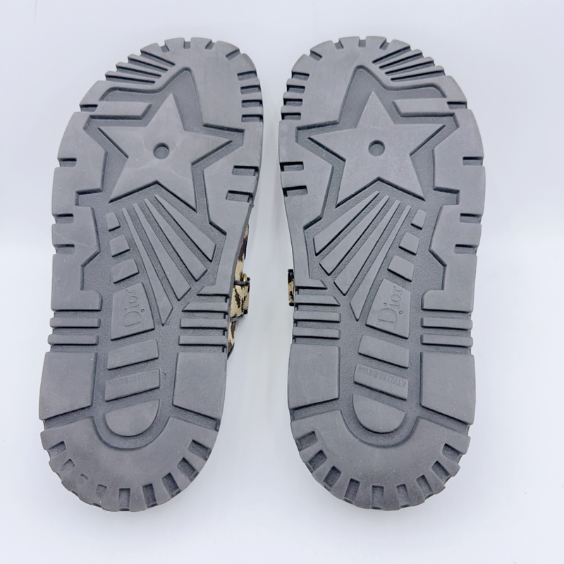 dior迪奧/38.5碼/豹紋魔術貼涼鞋/ 無附件-4