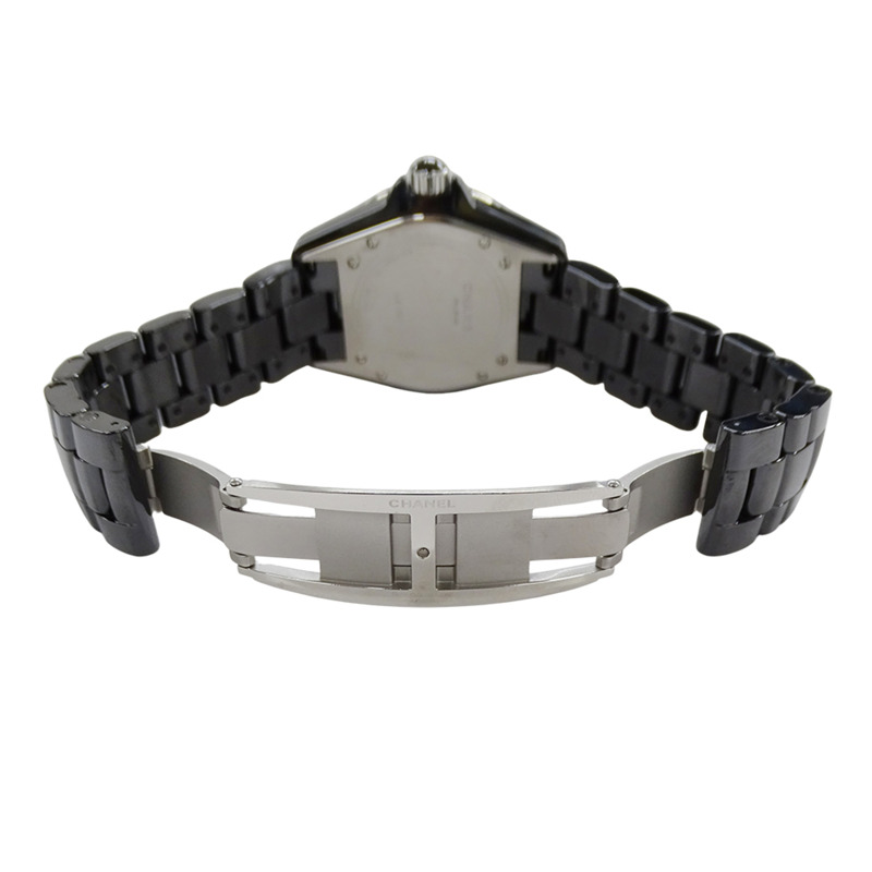 香奈兒 J12 男士自動日期腕錶，不鏽鋼 (SS) 錶殼搭配黑色陶瓷錶殼，型號 H0685，拋光。-3