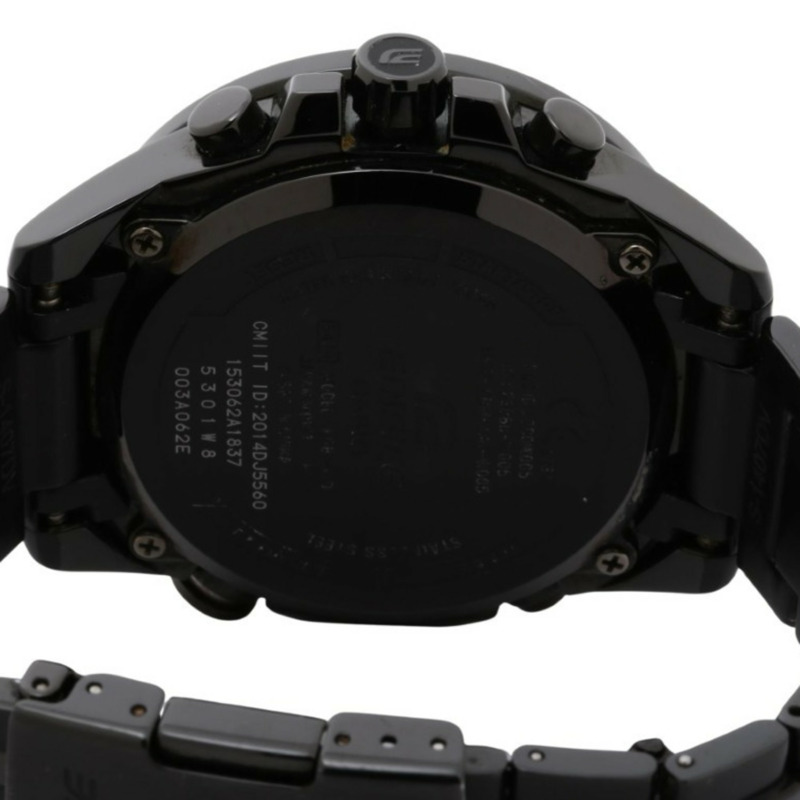 卡西歐 Edifice EQB510 黑色不鏽鋼男士模擬手錶-3