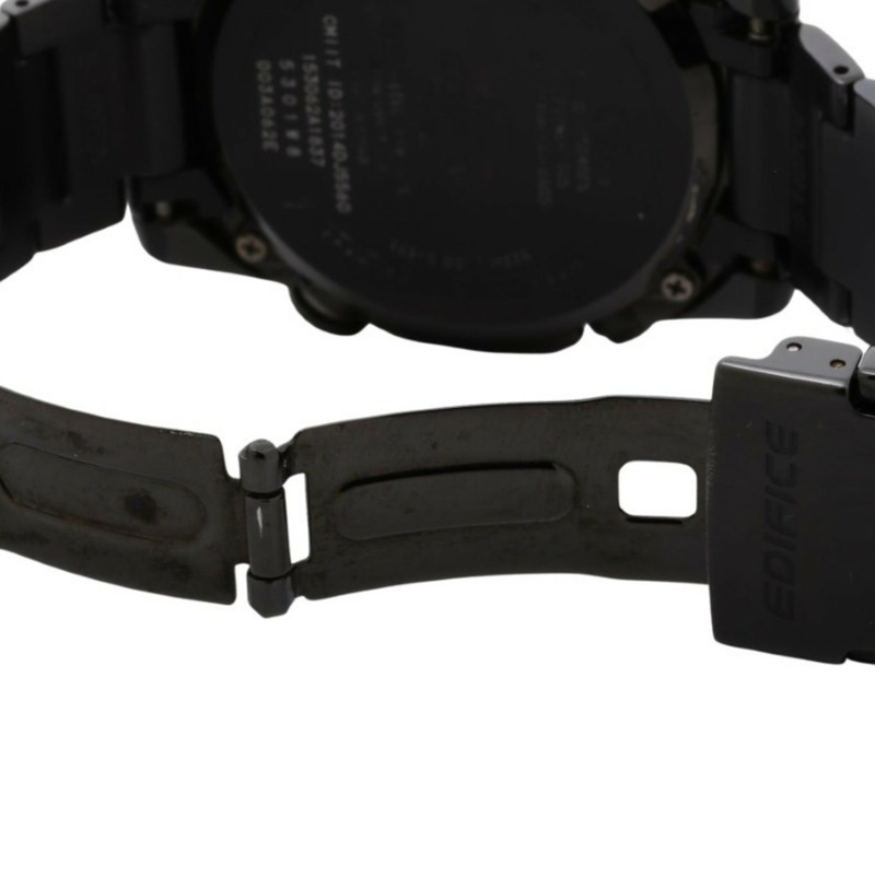 卡西歐 Edifice EQB510 黑色不鏽鋼男士模擬手錶-5