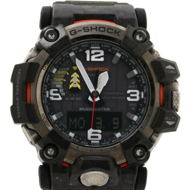 卡西歐 G-SHOCK MASTER OF G LAND MUDMASTER GWG20001A3JF 黑色卡其色樹脂/不鏽鋼男士手錶-0
