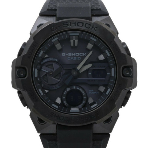 卡西歐 G-SHOCK GSTEEL GSTB400 系列 GSTB400BB1AJF 黑色樹脂/不鏽鋼男士手錶