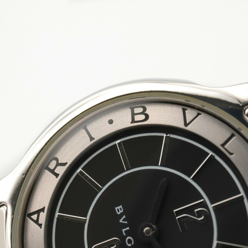 寶格麗 (Bulgari) Solo Tempo 系列腕錶，精鋼材質，女士款，黑色，ST29S-9