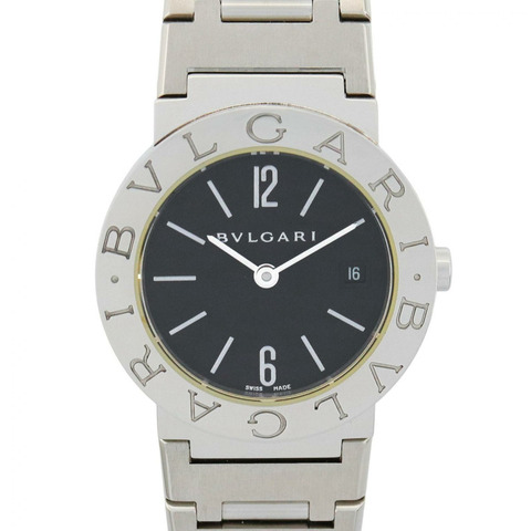 寶格麗 (Bulgari) BVLGARI 女士黑色不鏽鋼腕錶 BB26SS