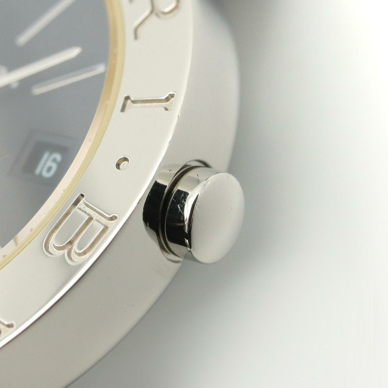 寶格麗 (Bulgari) BVLGARI 女士黑色不鏽鋼腕錶 BB26SS-5