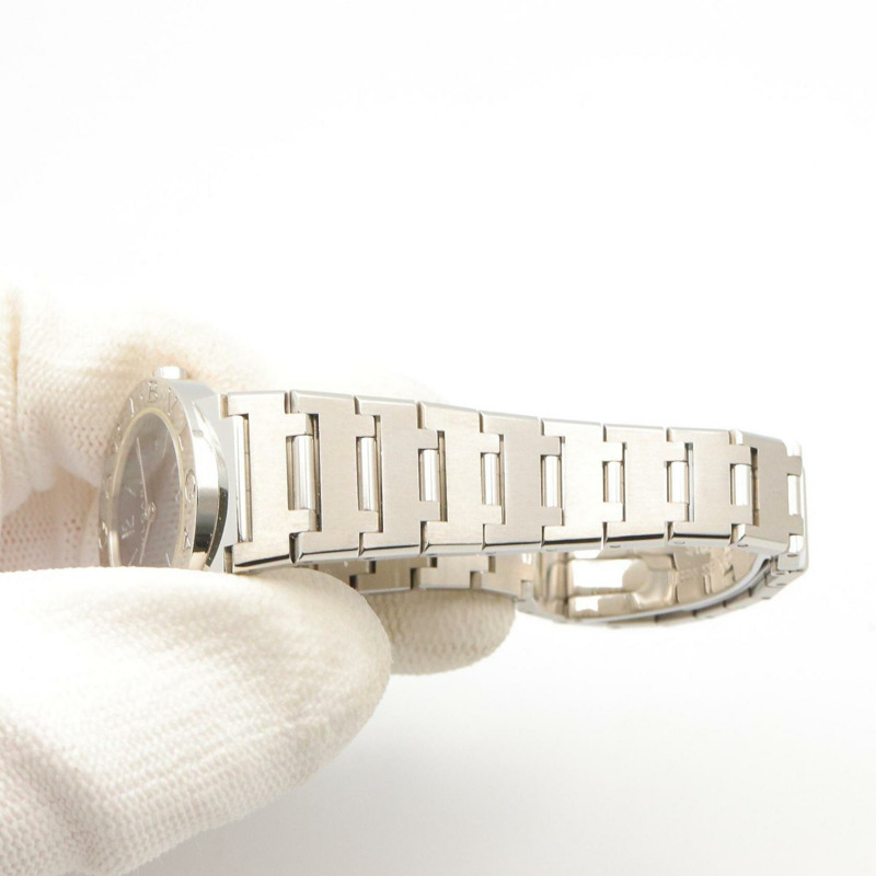 寶格麗 (Bulgari) BVLGARI 女士黑色不鏽鋼腕錶 BB26SS-7