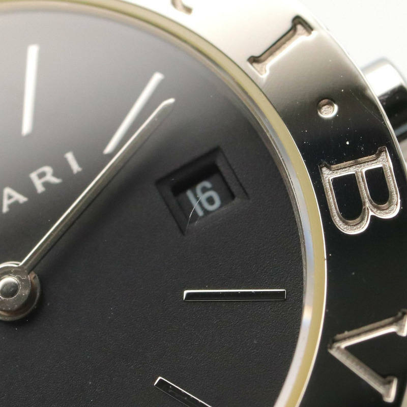 寶格麗 (Bulgari) BVLGARI 女士黑色不鏽鋼腕錶 BB26SS-8