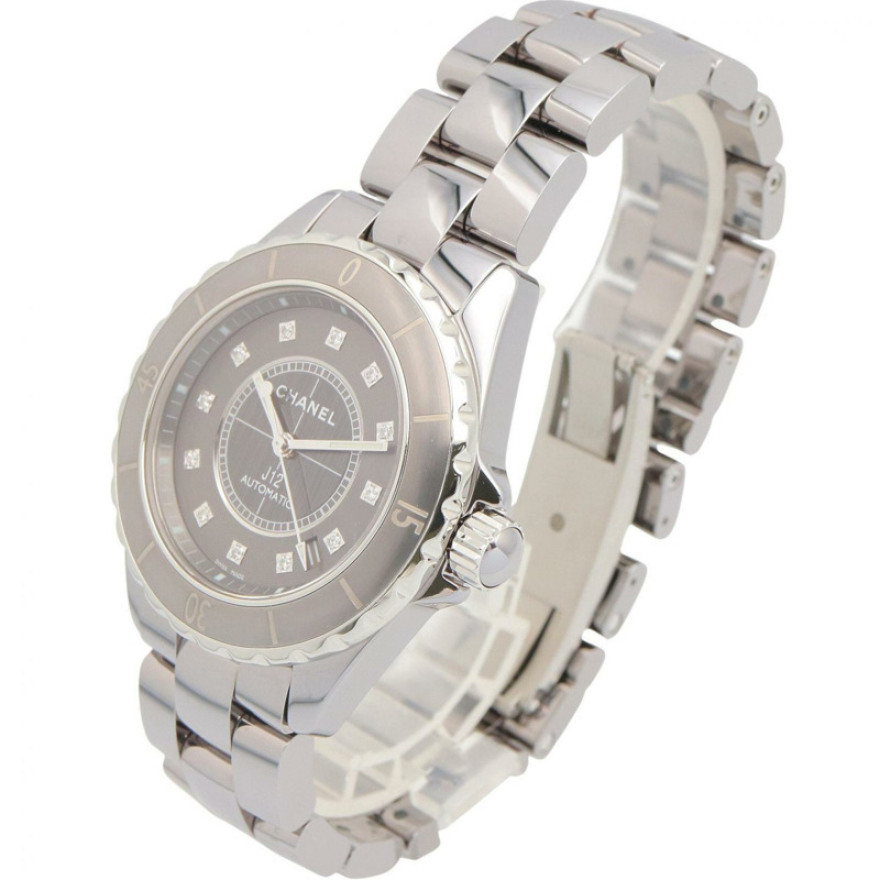 香奈兒 J12 Chromatic 12鑽孔腕錶，鈦陶瓷材質，男士，灰色，H3242-1