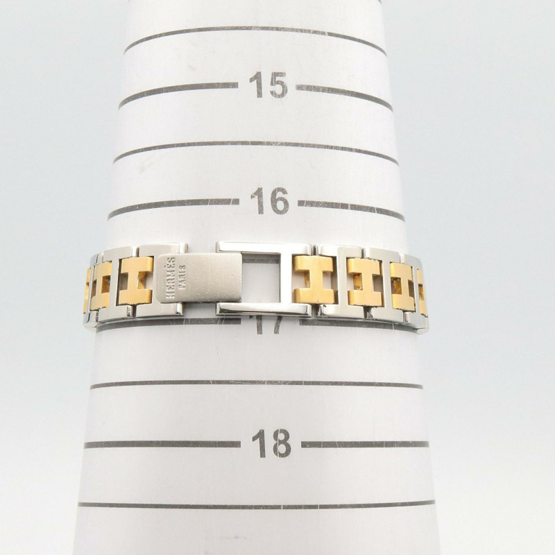 愛馬仕 Clipper 系列腕錶，鍍金不鏽鋼材質，女士款，白色，CL2.440-7