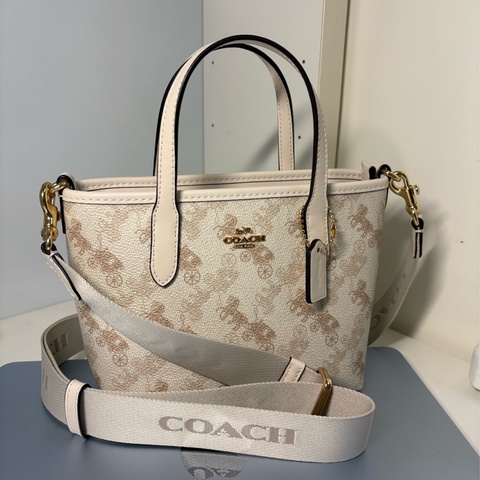 COACH 官方直營 CITY 馬車圖案/經典Logo迷你托特包 手提包、斜背包