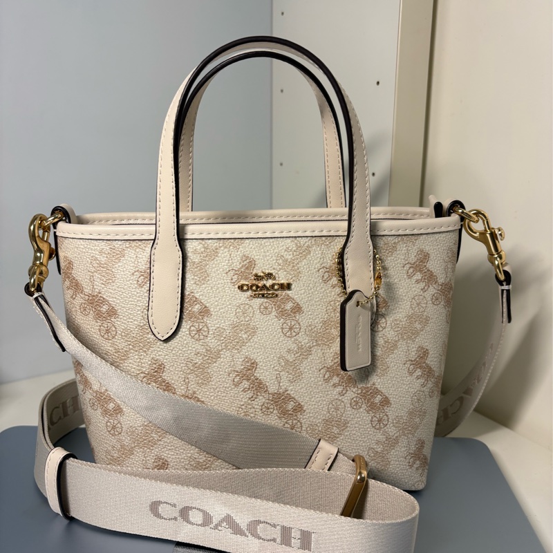 COACH 官方直營 CITY 馬車圖案/經典Logo迷你托特包 手提包、斜背包-1