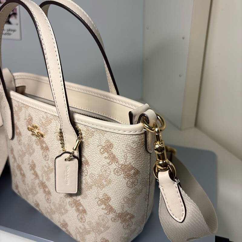 COACH 官方直營 CITY 馬車圖案/經典Logo迷你托特包 手提包、斜背包-5