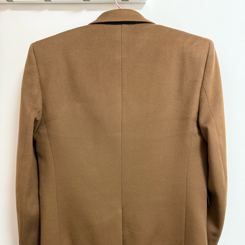 Saint Laurent camel brown wool double breasted jacket 46 西裝外套-2